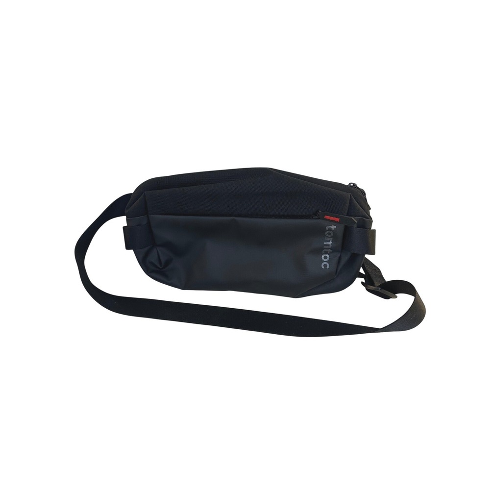 Tomtoc Unisex Black Compact EDC Sling Bag Small